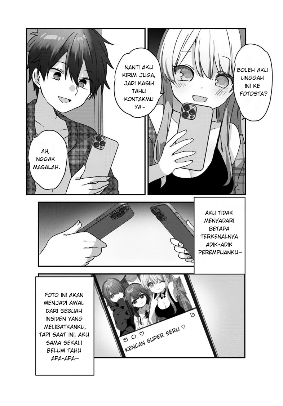 Daigaku Nyuugakuji Kara Uwasa Sareteita Bishoujo San Shimai, Ikiwakareteita Gimai Datta. chapter 2