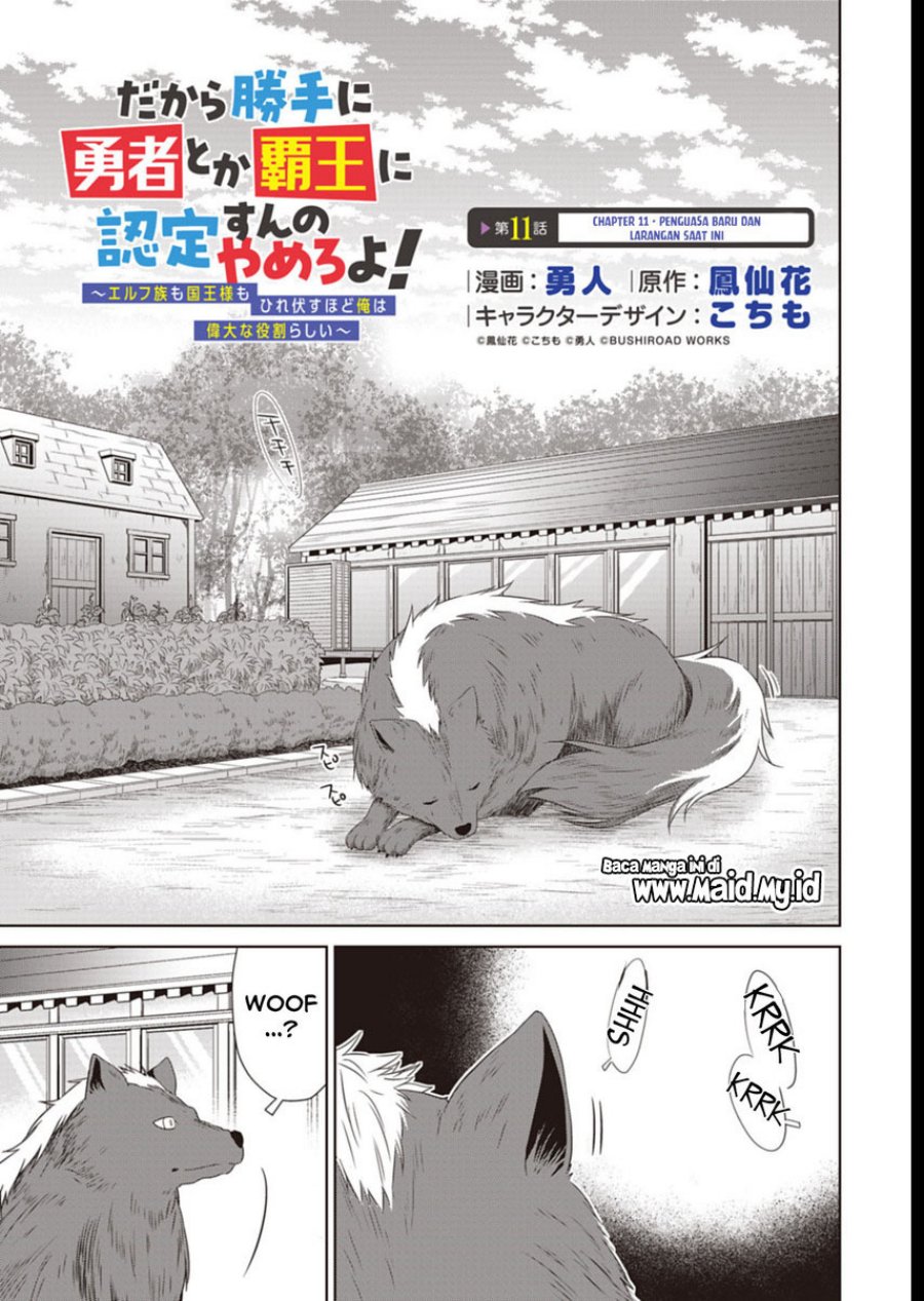 Dakara Katte Ni Yusha Toka Hao Ni Nintei Sun No Yamero Yo! Elf Zoku Mo Kokuo Sama Mo Hirefusu Hodo Ore Ha Idaina Yakuwarirashi chapter 11