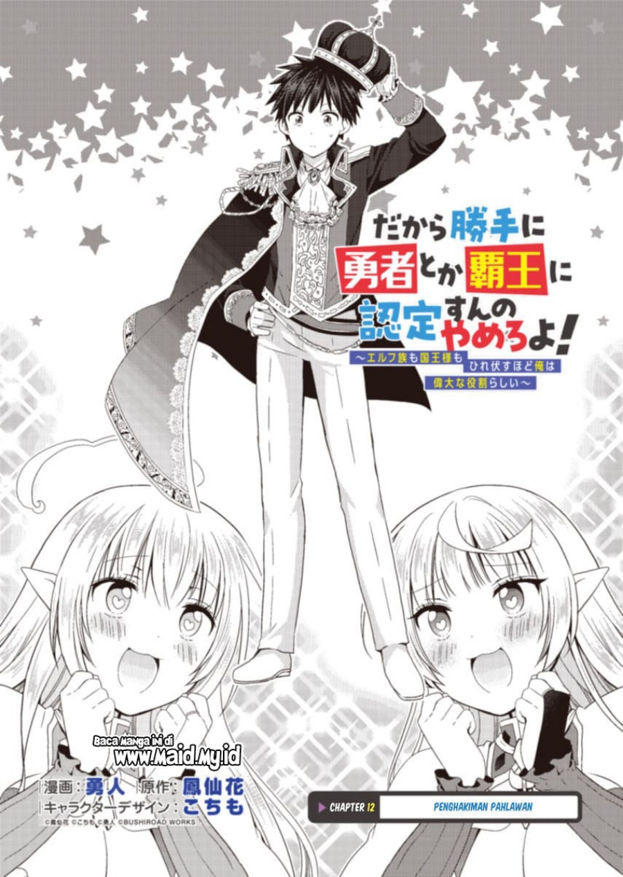Dakara Katte Ni Yusha Toka Hao Ni Nintei Sun No Yamero Yo! Elf Zoku Mo Kokuo Sama Mo Hirefusu Hodo Ore Ha Idaina Yakuwarirashi chapter 12