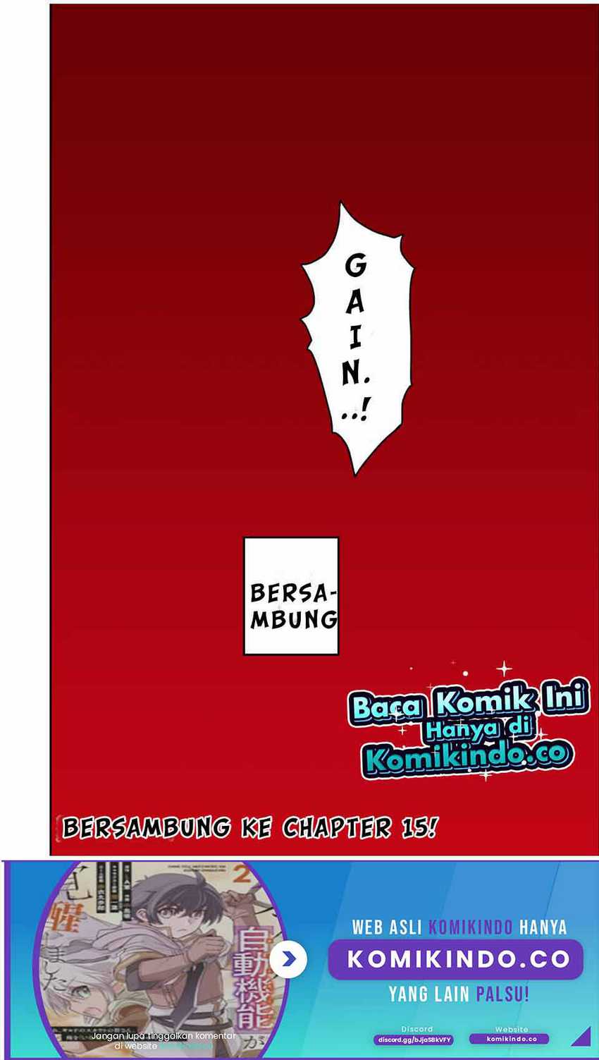 Dame Skill [Auto Mode] ga Kakuseishimashita Chapter 13 Bahasa Indonesia