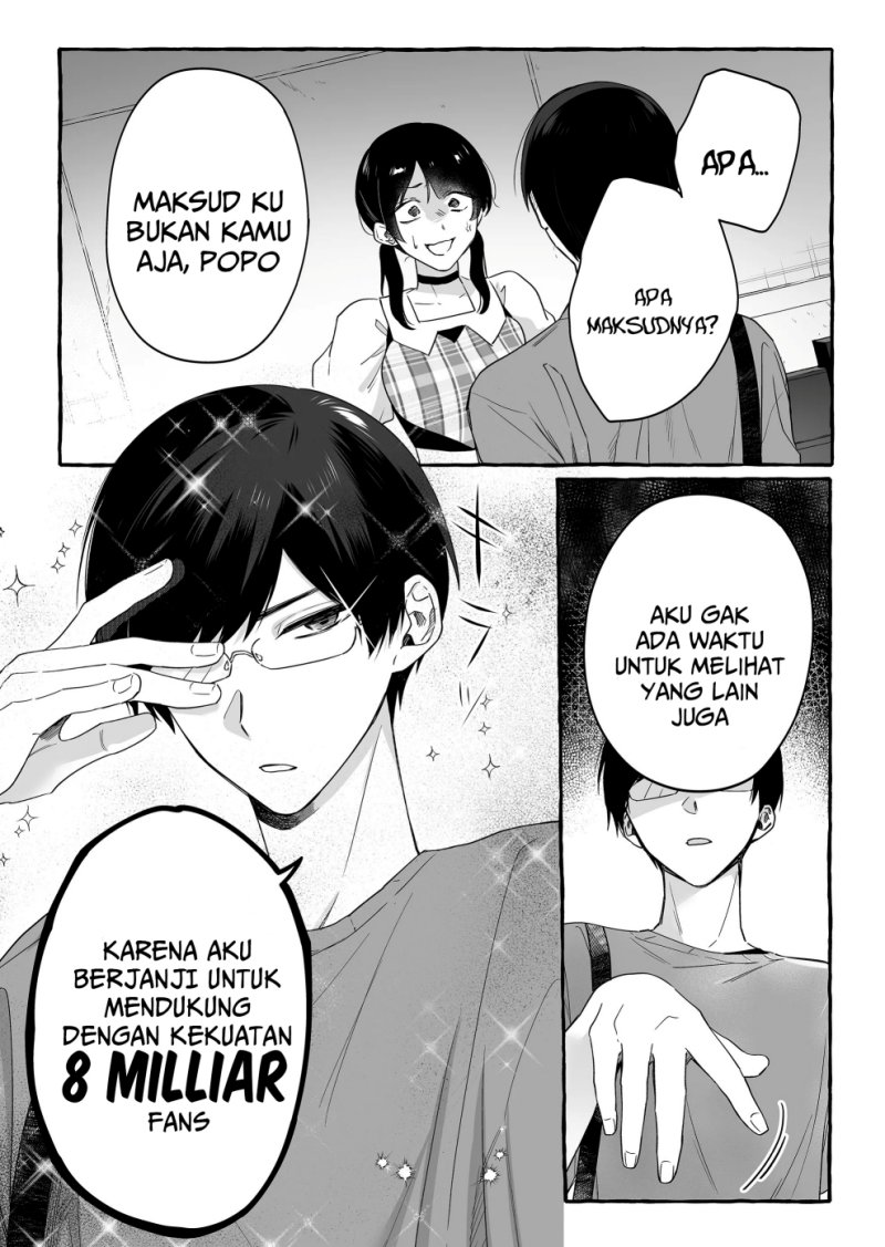 Damedol to Sekai ni Hitori Dake no Fan (Serialization) Chapter 18 Bahasa Indonesia