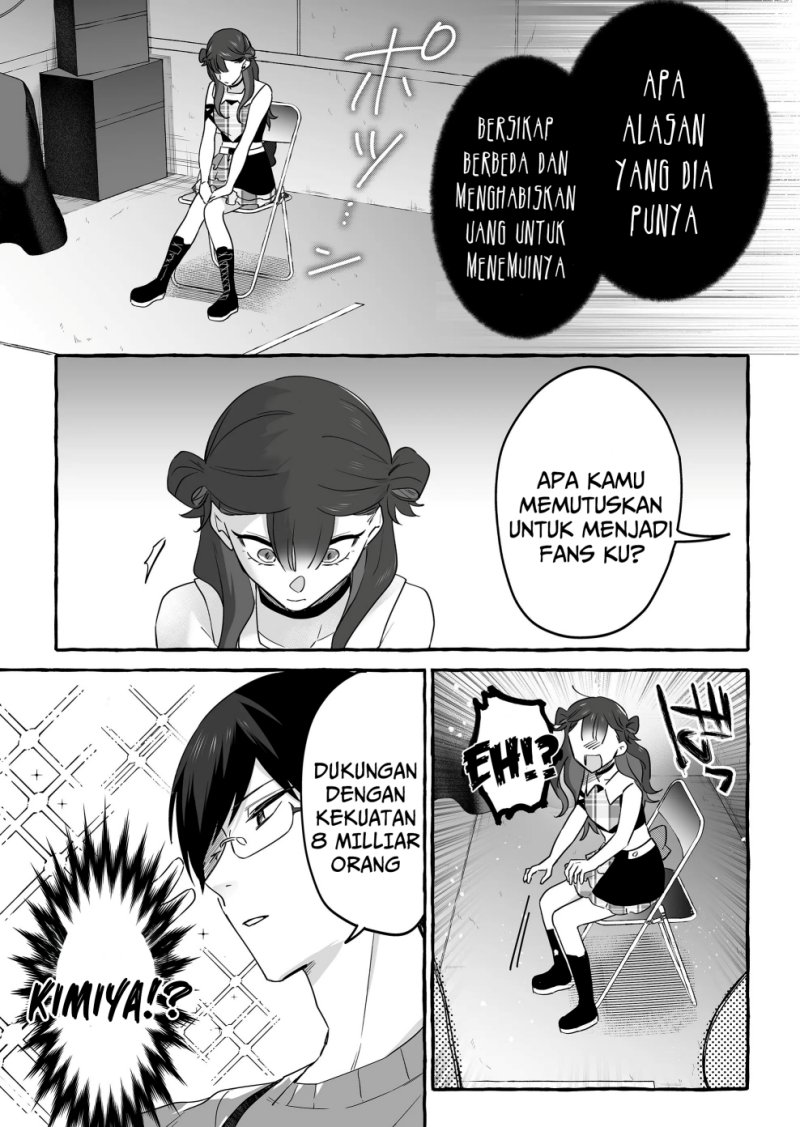 Damedol to Sekai ni Hitori Dake no Fan (Serialization) Chapter 18 Bahasa Indonesia