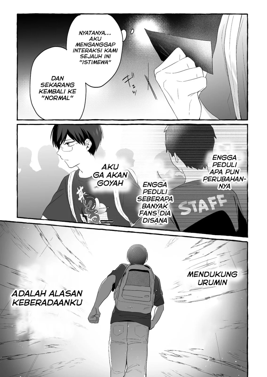 Damedol to Sekai ni Hitori Dake no Fan (Serialization) Chapter 27 Bahasa Indonesia