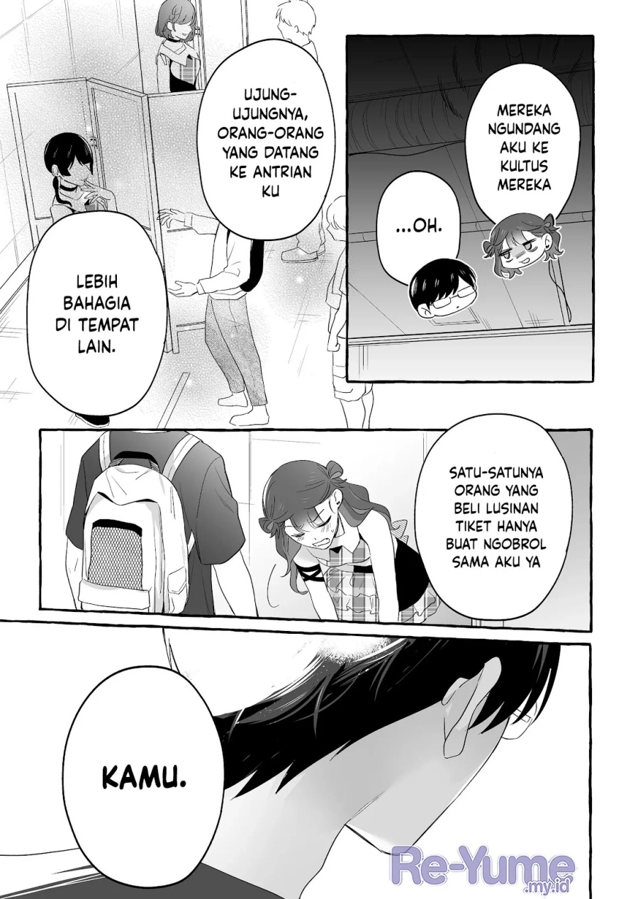 Damedol to Sekai ni Hitori Dake no Fan (Serialization) Chapter 27 Bahasa Indonesia