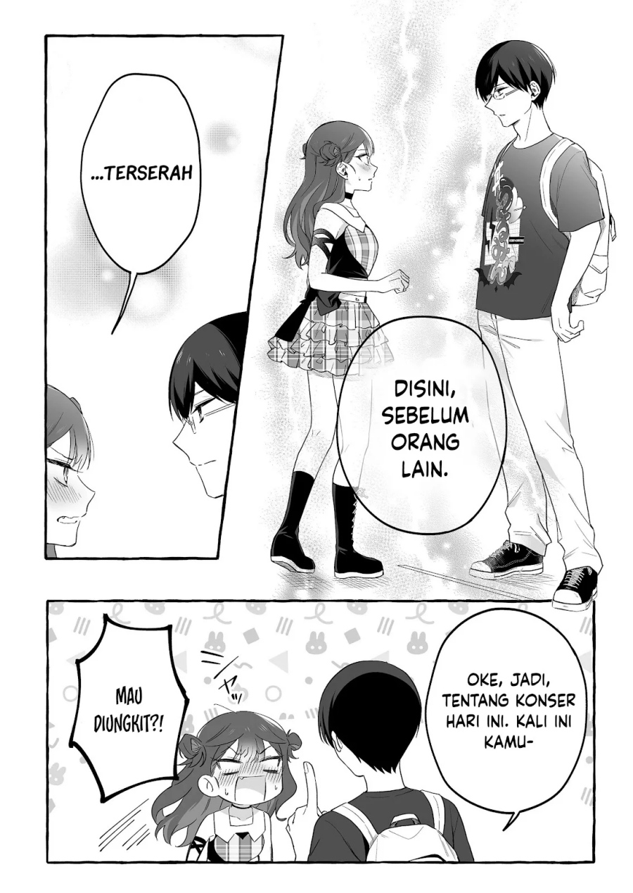 Damedol to Sekai ni Hitori Dake no Fan (Serialization) Chapter 27 Bahasa Indonesia