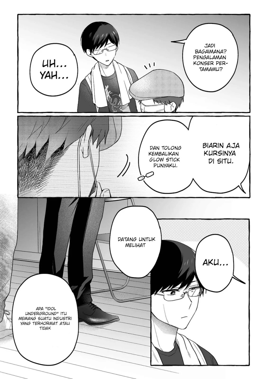 Damedol to Sekai ni Hitori Dake no Fan (Serialization) Chapter 38 Bahasa Indonesia