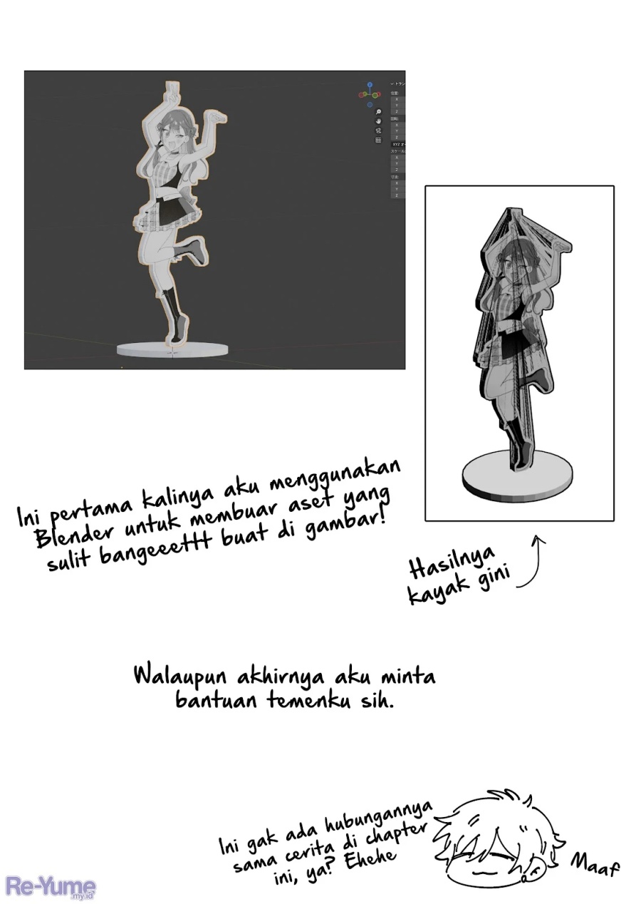 Damedol to Sekai ni Hitori Dake no Fan (Serialization) Chapter 45 Bahasa Indonesia