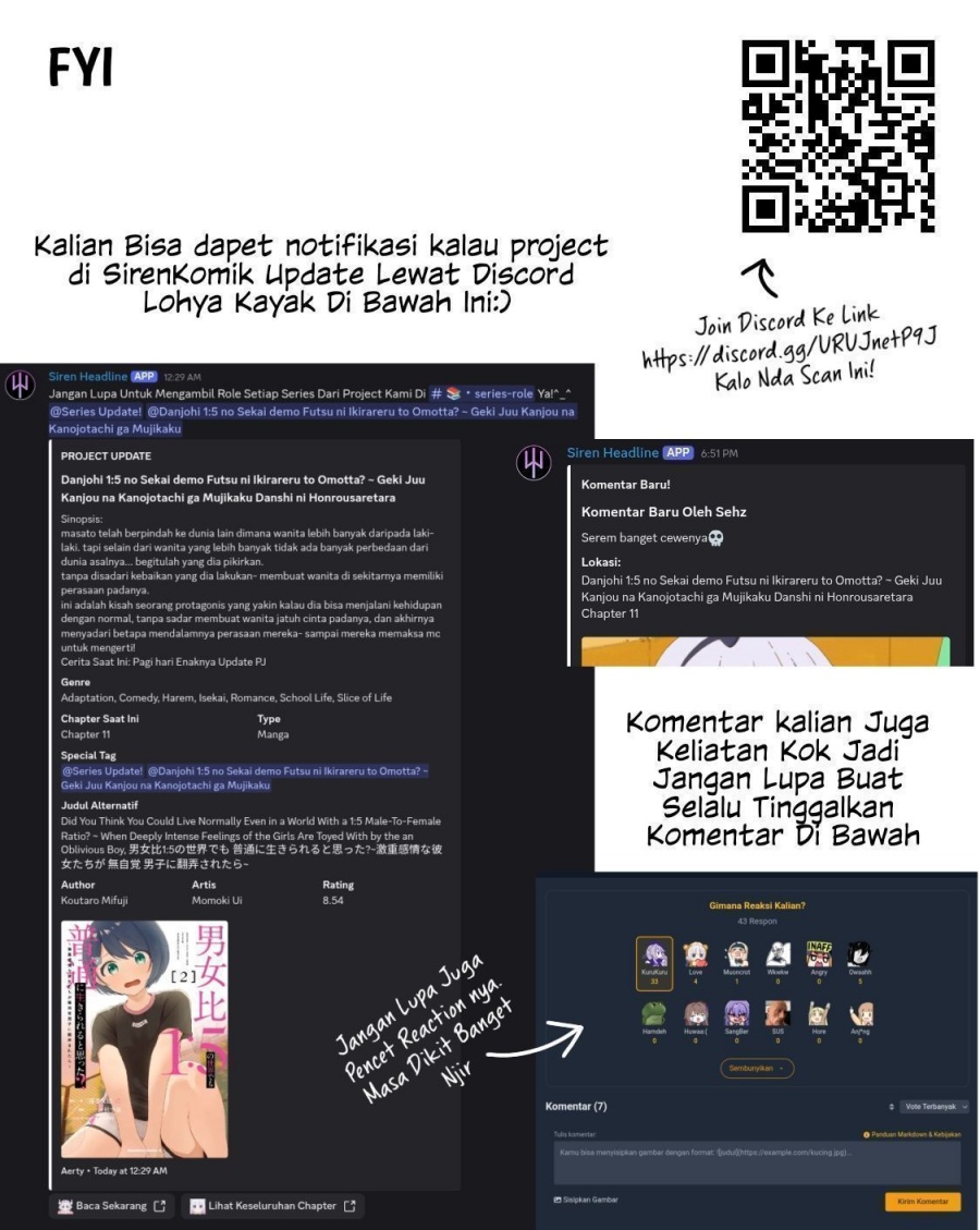 Danjohi 1:5 no Sekai demo Futsu ni Ikirareru to Omotta? Chapter 14 Bahasa Indonesia