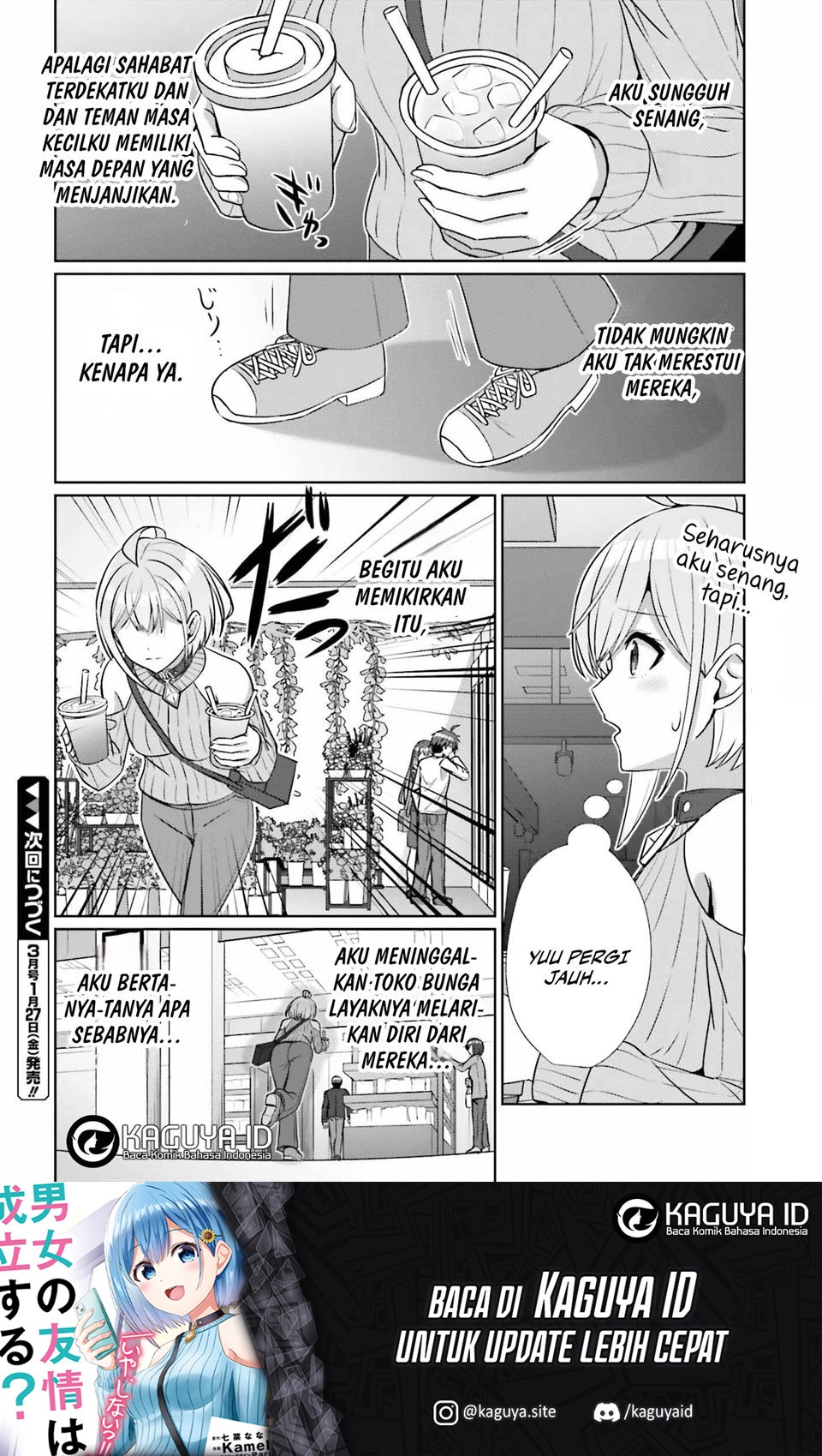 Danjou no Yuujou wa Seiritsu Suru? (Iya, Shinai!!) Chapter 14 Bahasa Indonesia