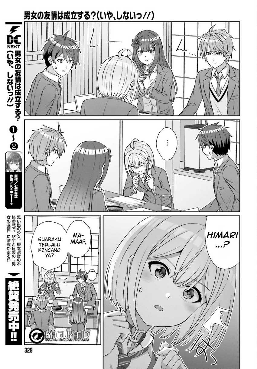 Danjou no Yuujou wa Seiritsu Suru? (Iya, Shinai!!) Chapter 22 Bahasa Indonesia