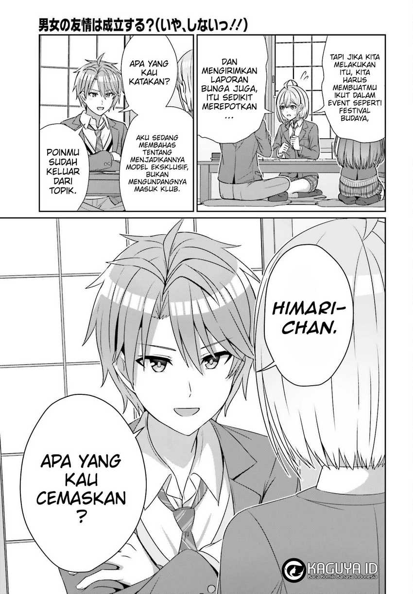 Danjou no Yuujou wa Seiritsu Suru? (Iya, Shinai!!) Chapter 22 Bahasa Indonesia