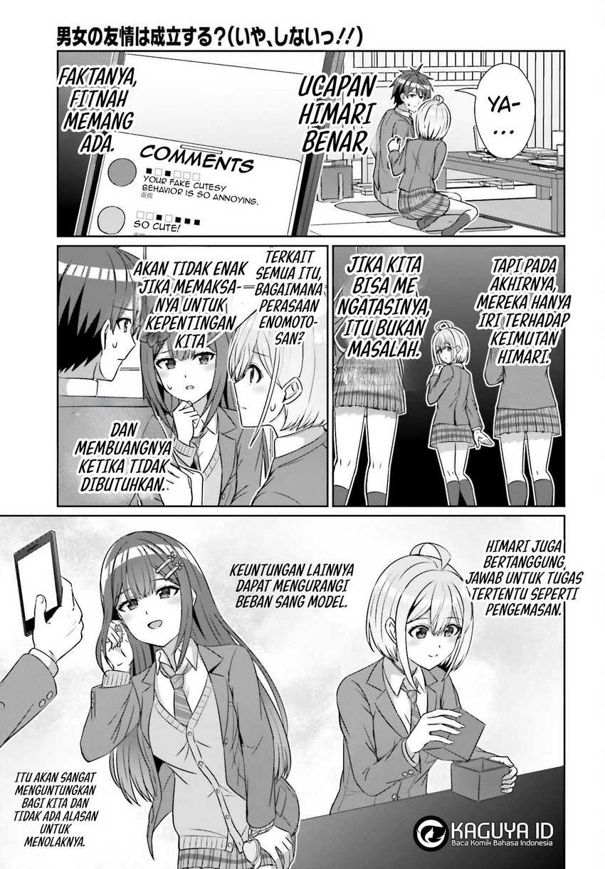 Danjou no Yuujou wa Seiritsu Suru? (Iya, Shinai!!) Chapter 22 Bahasa Indonesia