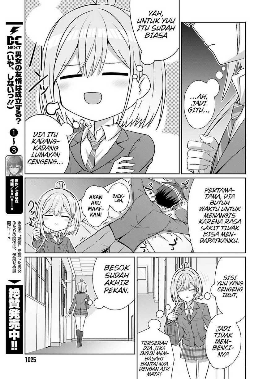 Danjou no Yuujou wa Seiritsu Suru? (Iya, Shinai!!) Chapter 27 Bahasa Indonesia