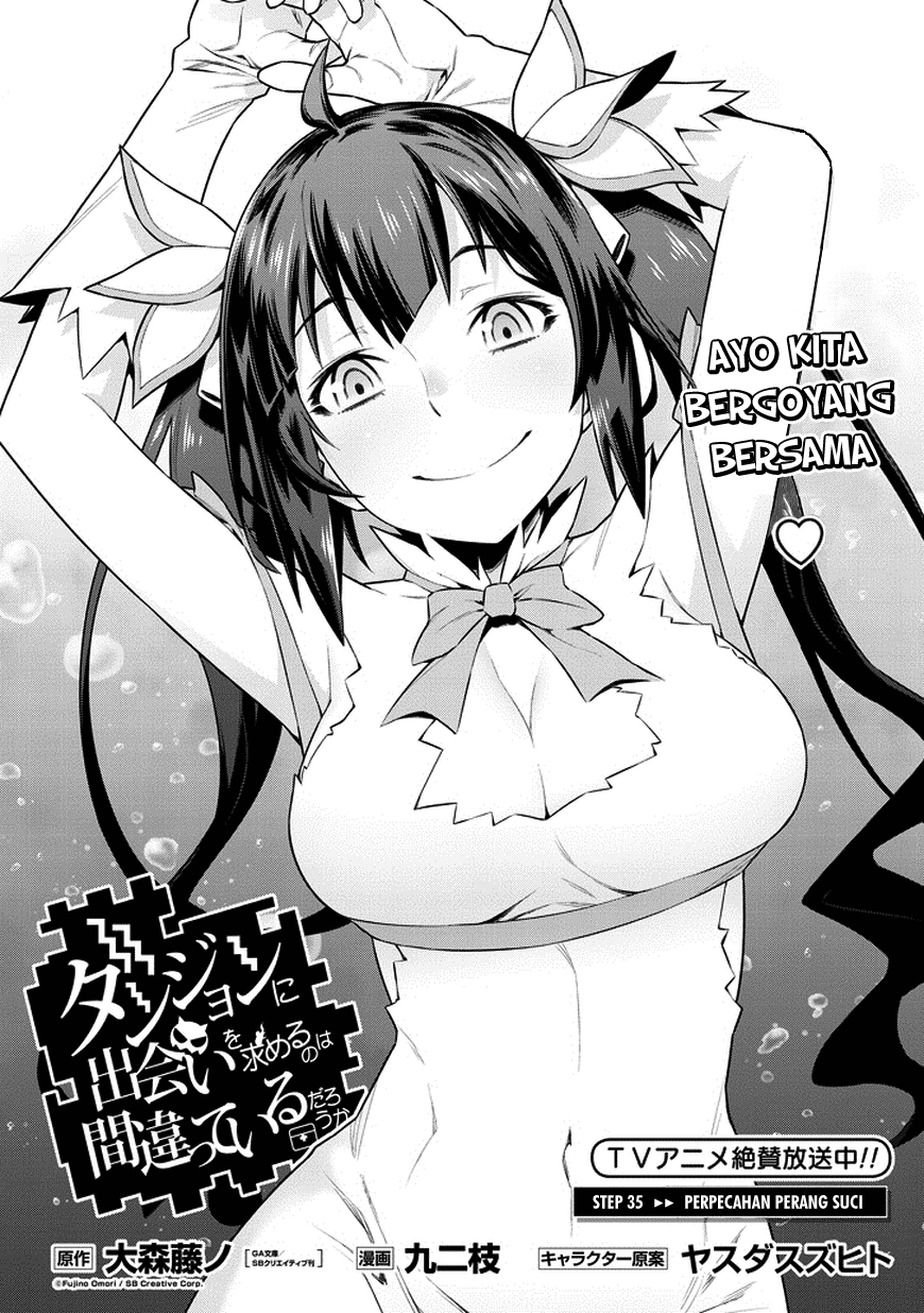 Dungeon ni Deai o Motomeru no wa Machigatte Iru Darou ka Gaiden – Sword Oratoria Chapter 35 Bahasa Indonesia