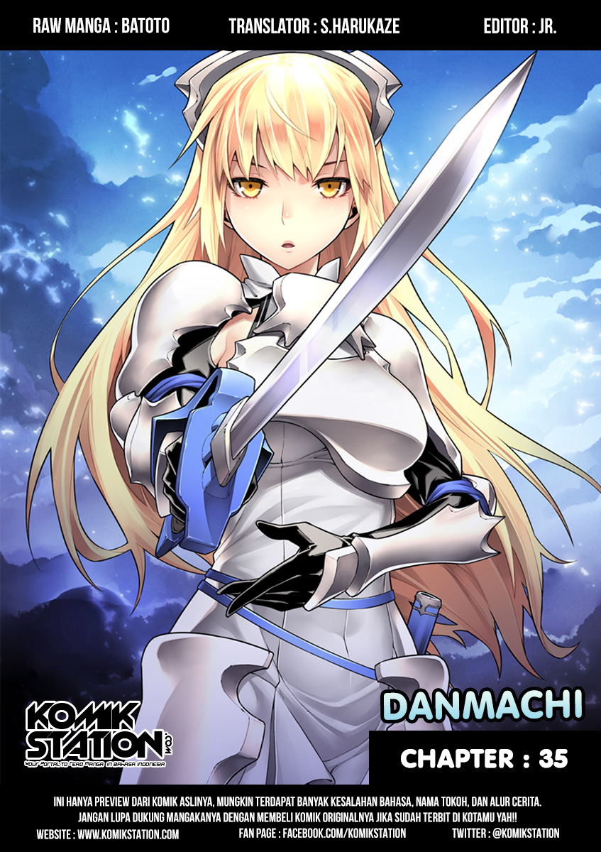 Dungeon ni Deai o Motomeru no wa Machigatte Iru Darou ka Gaiden – Sword Oratoria Chapter 35 Bahasa Indonesia