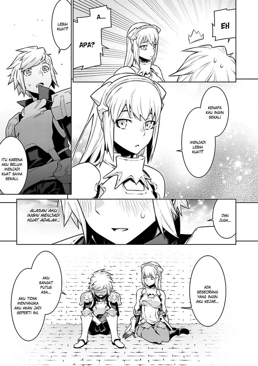 Dungeon ni Deai o Motomeru no wa Machigatte Iru Darou ka Gaiden – Sword Oratoria Chapter 35 Bahasa Indonesia