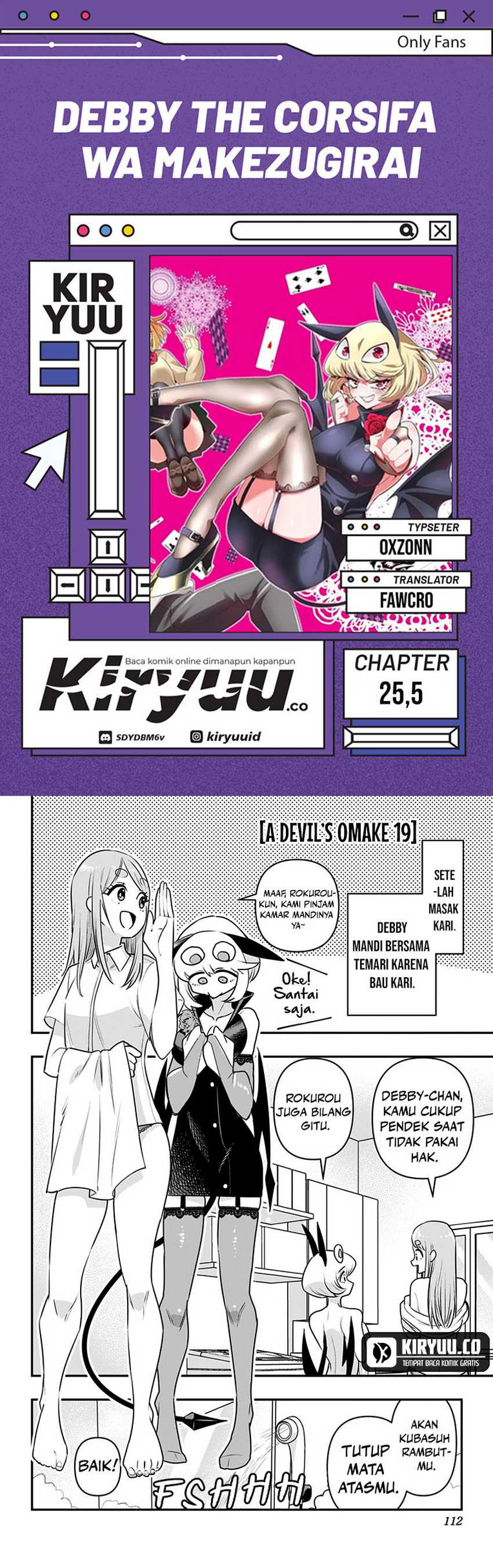 Debby the Corsifa wa Makezugirai Chapter 25.5 Bahasa Indonesia