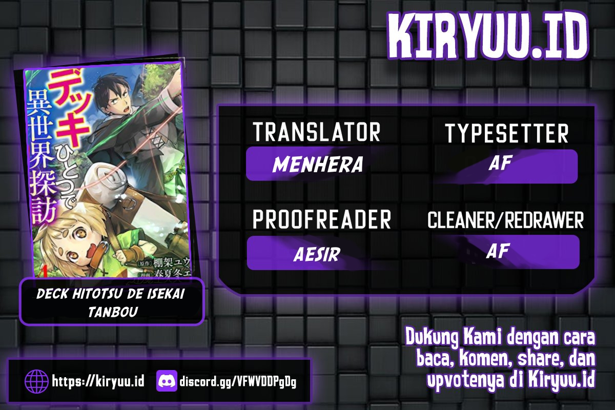 Deck Hitotsu de Isekai Tanbou Chapter 13 Bahasa Indonesia