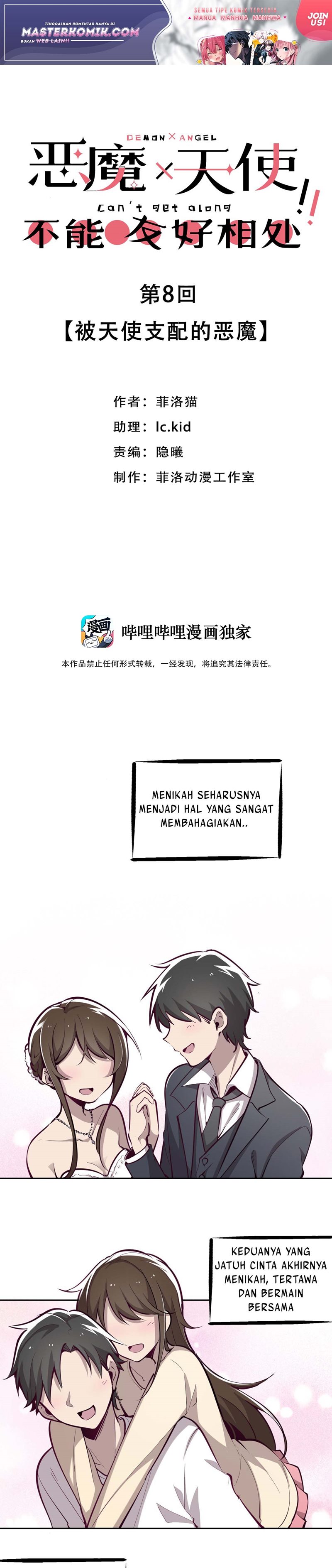 Demon X Angel, Can’t Get Along! Chapter 08 Bahasa Indonesia