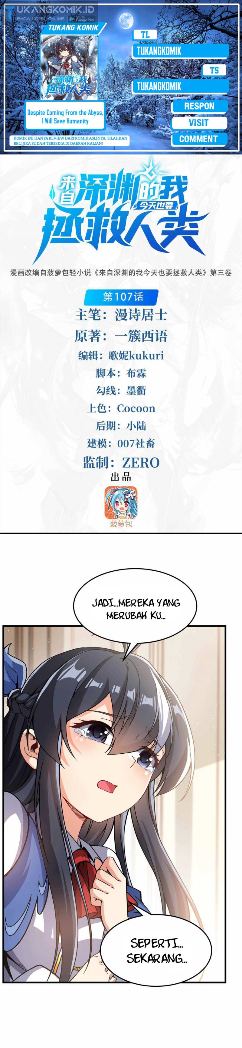 Despite Coming From The Abyss, I Will Save Humanity Chapter 107 Bahasa Indonesia