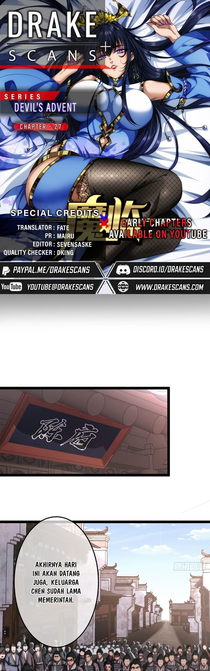 Devil’s Advent Chapter 27 Bahasa Indonesia