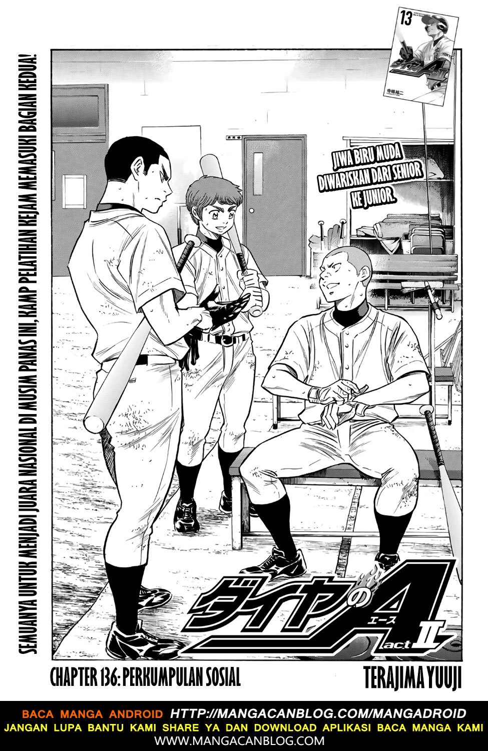 Diamond no Ace Act 2 Chapter 136 Bahasa Indonesia