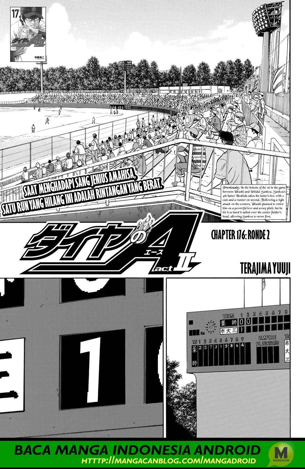 Diamond no Ace Act 2 Chapter 176 Bahasa Indonesia
