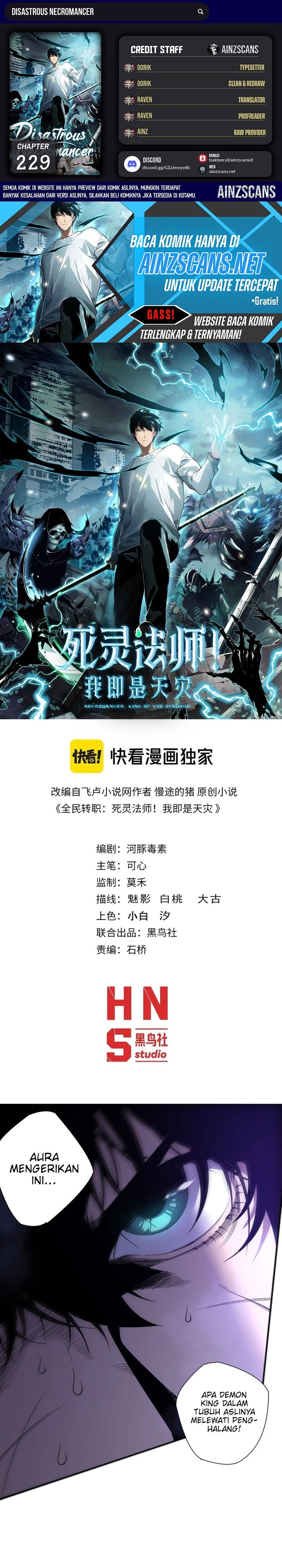 Disastrous Necromancer Chapter 229 Bahasa Indonesia