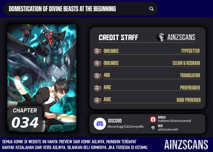 Domestication of Divine Beasts at the Beginning Chapter 34 Bahasa Indonesia