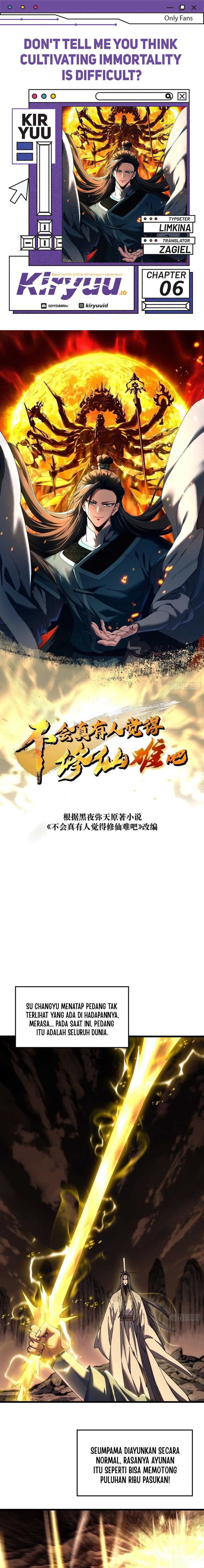 Don’t Tell Me You Think Cultivating Immortality Is Difficult? chapter 6