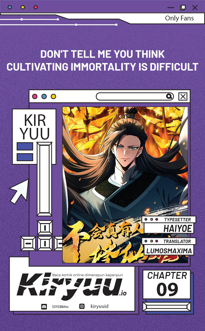 Don’t Tell Me You Think Cultivating Immortality Is Difficult Chapter 09 Bahasa Indonesia