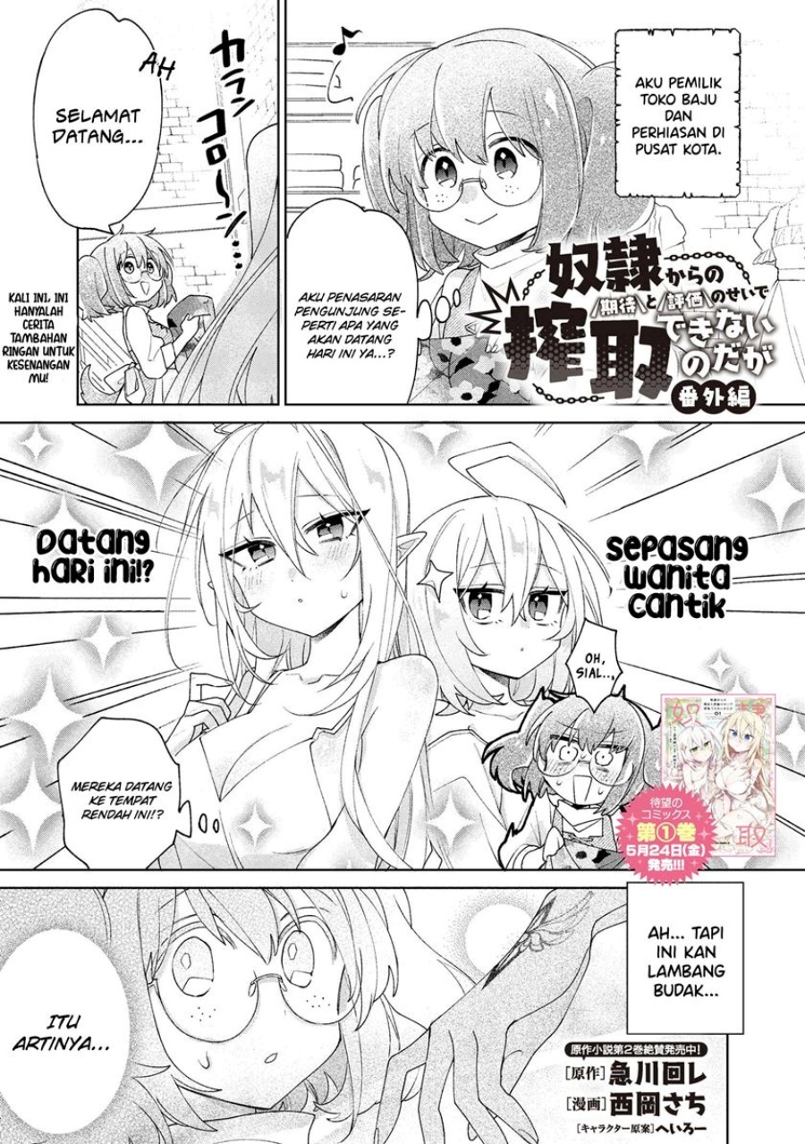 Dorei kara no Kitai to Hyouka no sei de Sakushu dekinai no daga Chapter 08.5 Bahasa Indonesia