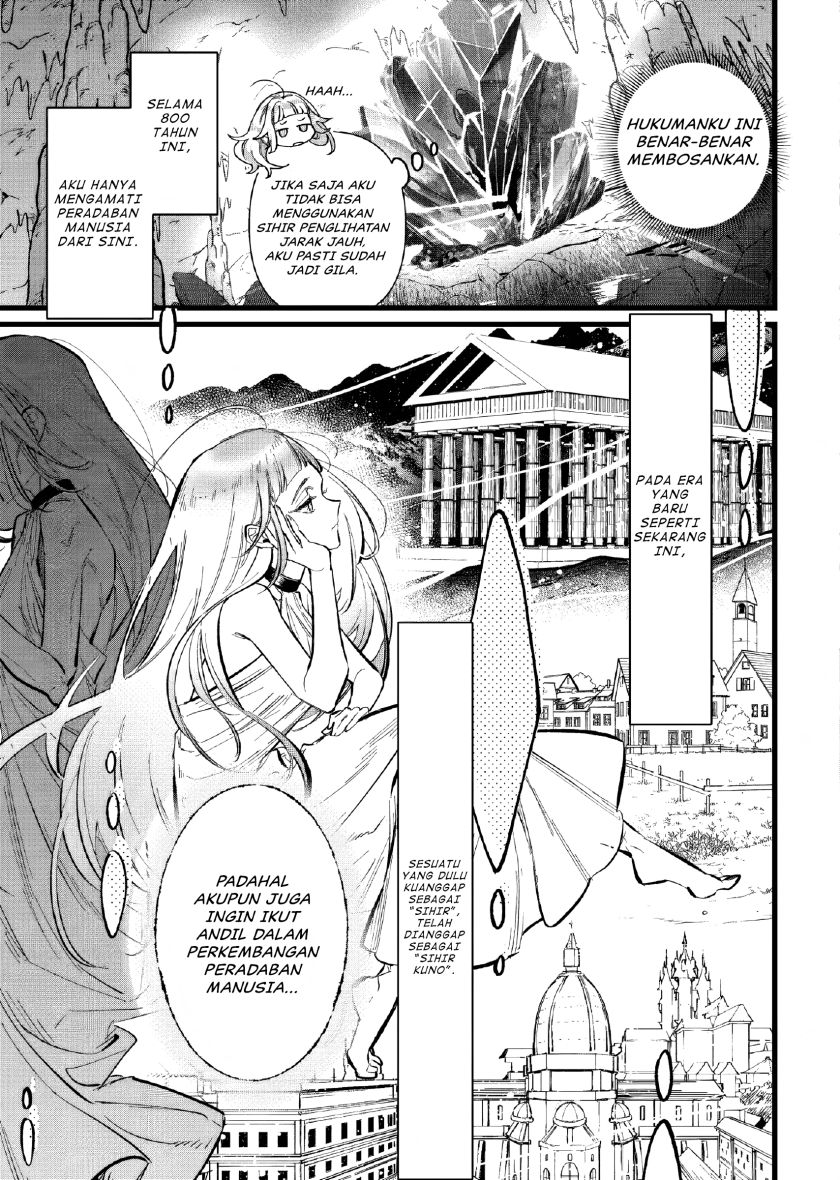 Doteihen Reijou ni Hyoui Shita 800-nen Mae no Akujo wa Hissori Seishun o Tanoshinde Iru Chapter 01 Bahasa Indonesia
