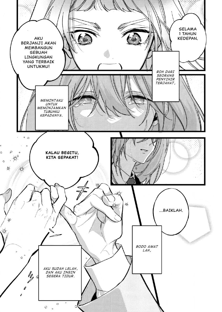 Doteihen Reijou ni Hyoui Shita 800-nen Mae no Akujo wa Hissori Seishun o Tanoshinde Iru Chapter 01 Bahasa Indonesia