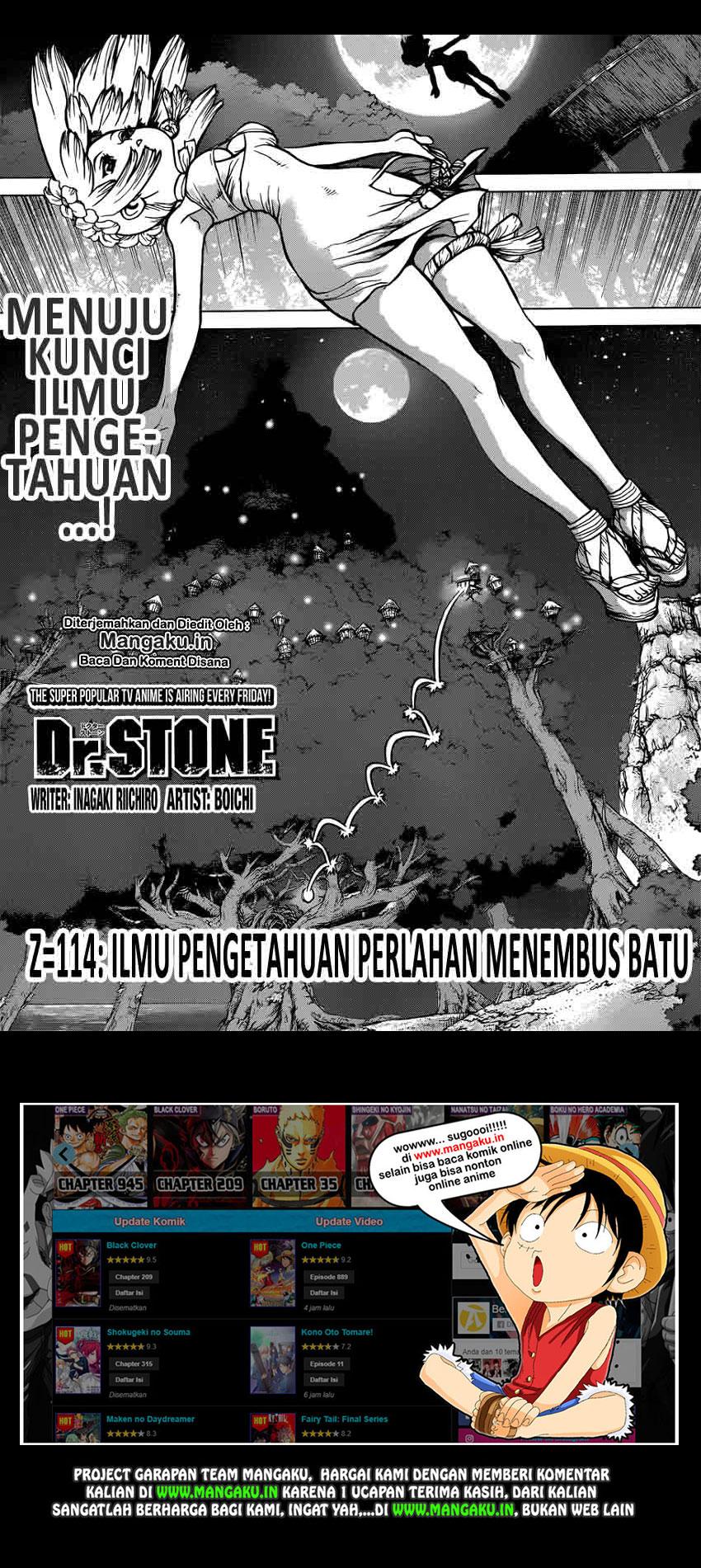 Dr. Stone Chapter 114 Bahasa Indonesia