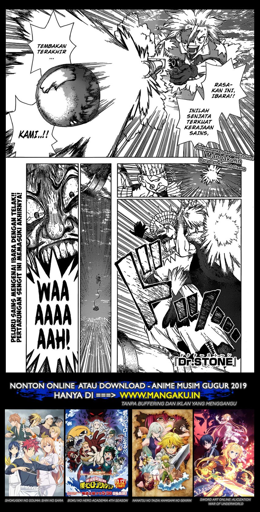 Dr. Stone Chapter 132 Bahasa Indonesia