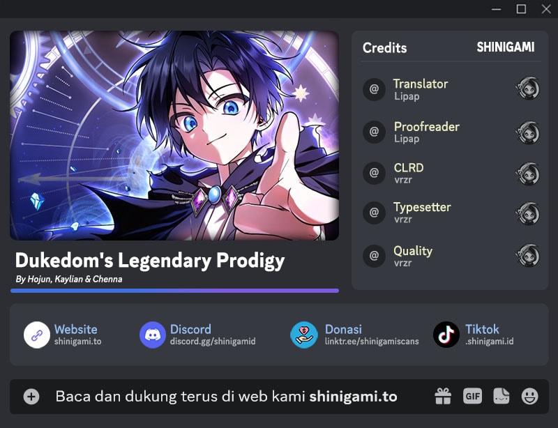 Dukedome’s Legendary Prodigy Chapter 15 Bahasa Indonesia