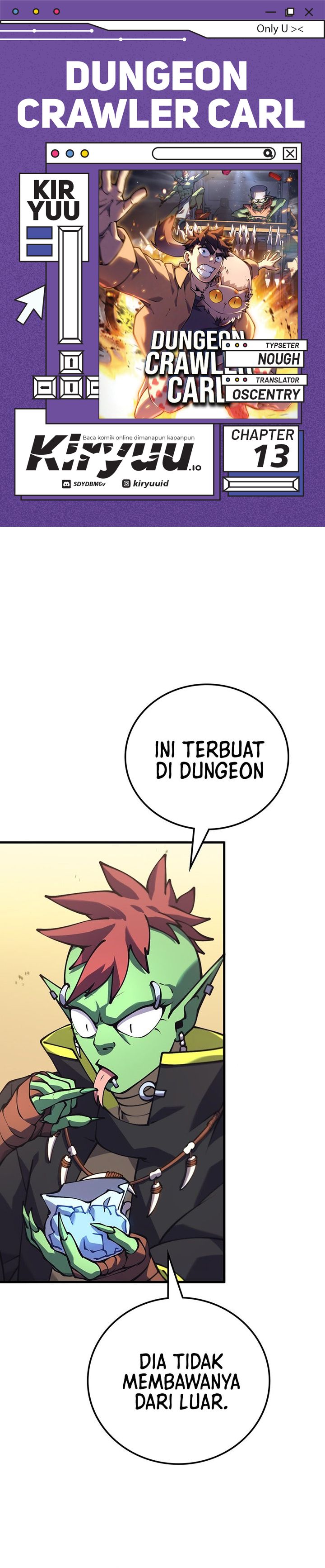 Dungeon Crawler Carl Chapter 13 Bahasa Indonesia