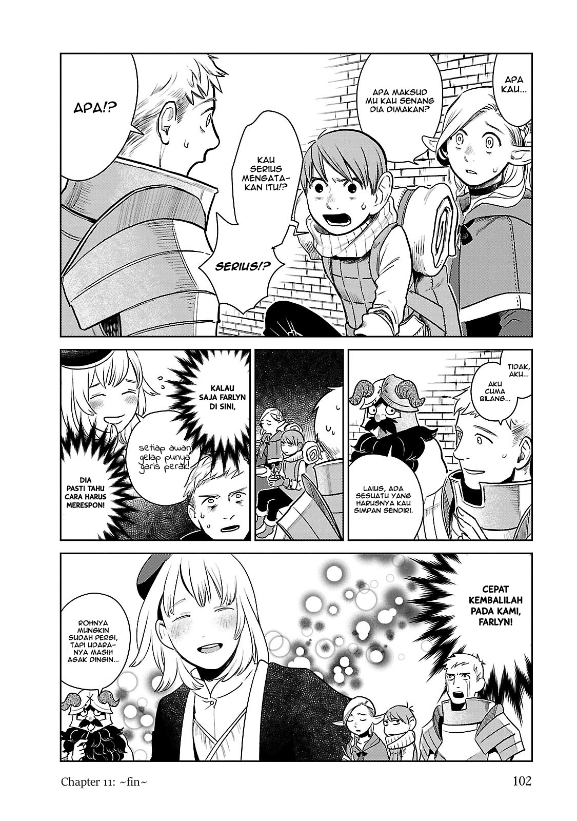 Dungeon Meshi Chapter 11 Bahasa Indonesia