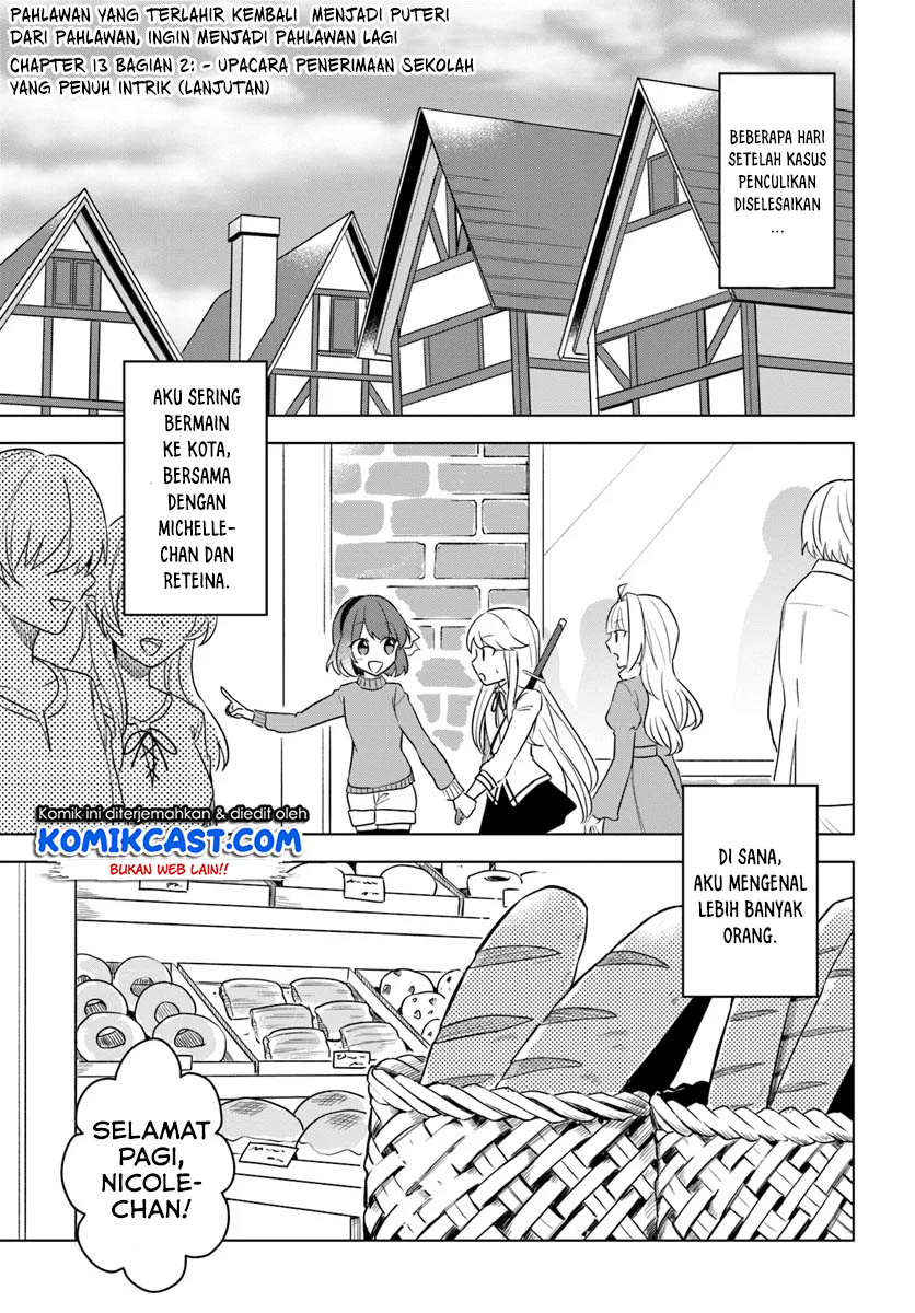 Eiyū no Musume to Shite Umarekawatta Eiyū wa Futatabi Eiyū o Mezasu Chapter 13.2 Bahasa Indonesia