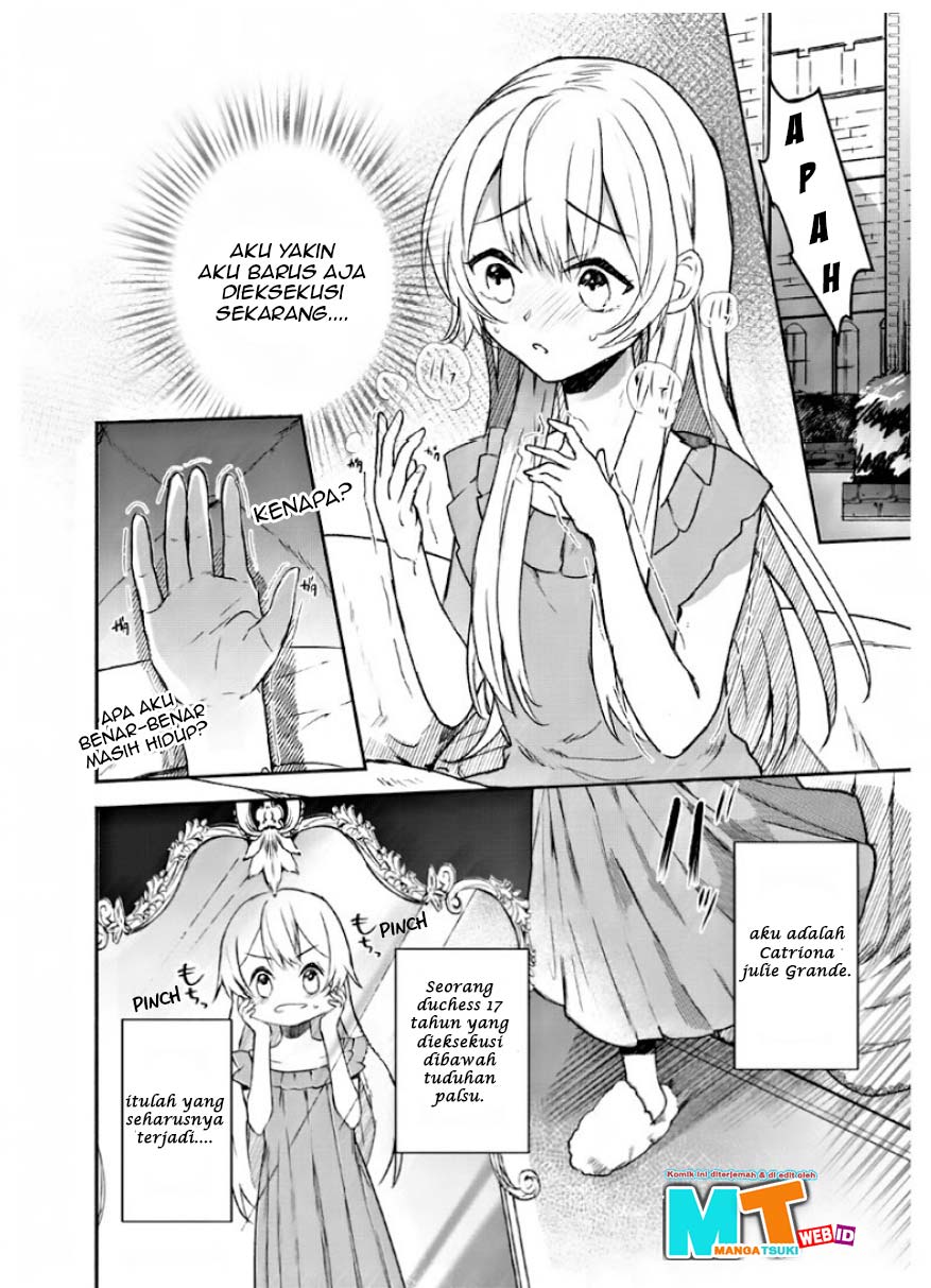 Enzai de Shokei sareta Koushaku Reijou wa Konse de wa mofu Kami-sama to Odayaka ni Sugoshitai chapter 1