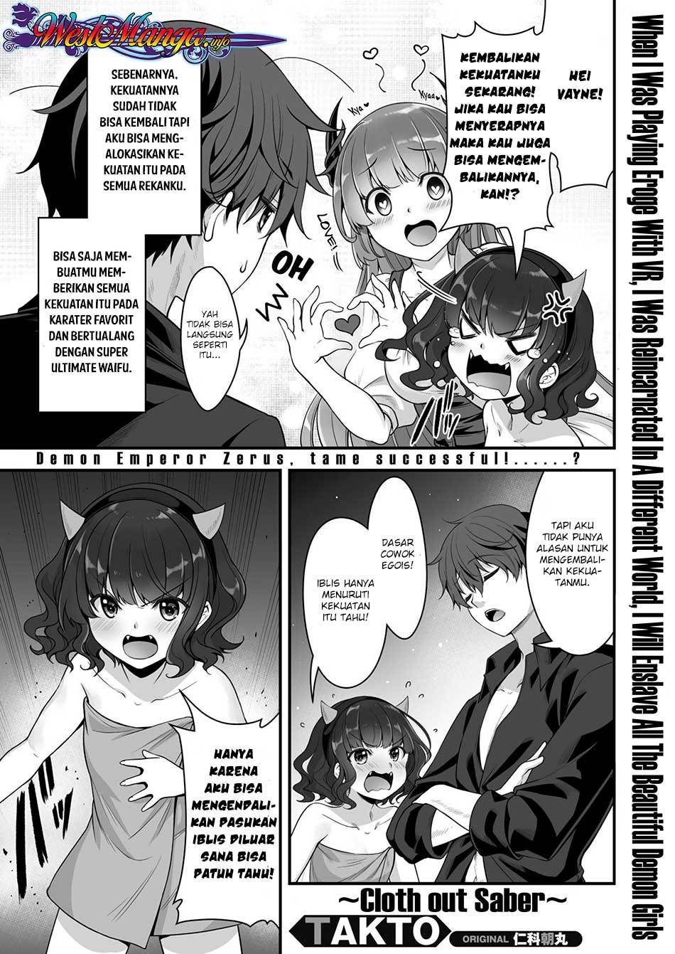 Eroge Yattetara Isekai ni Tensei shita no de Bishoujo Maou o Doreika suru Chapter 05 Bahasa Indonesia