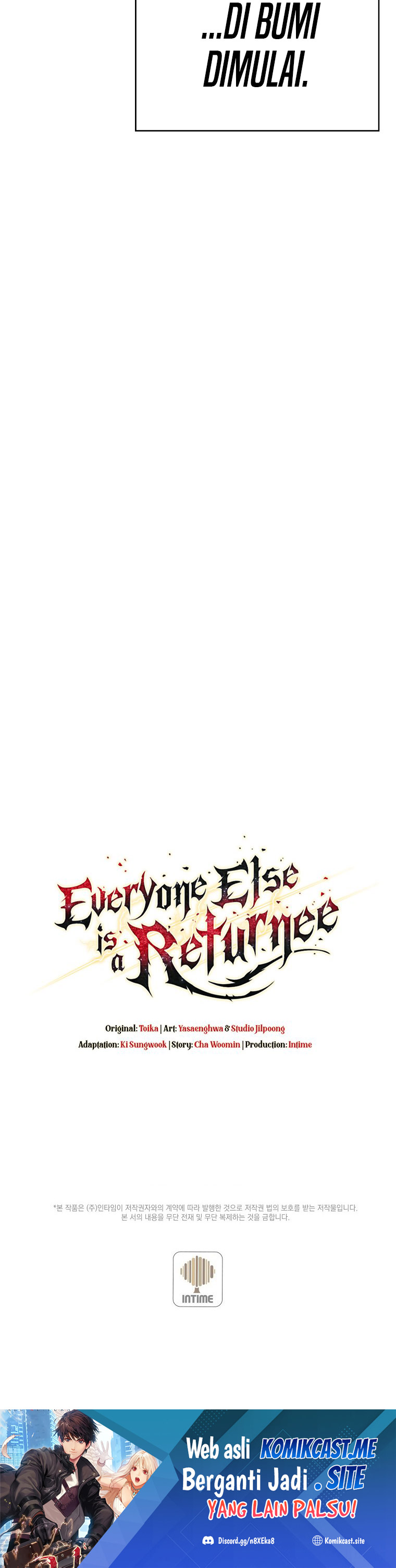 Everyone Else is A Returnee (Last On Earth) chapter 1