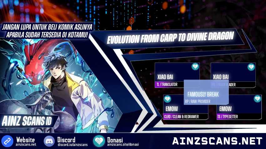Evolution from Carp to Divine Dragon Chapter 30 Bahasa Indonesia