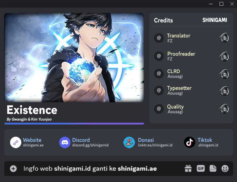 Existence Chapter 61 Bahasa Indonesia