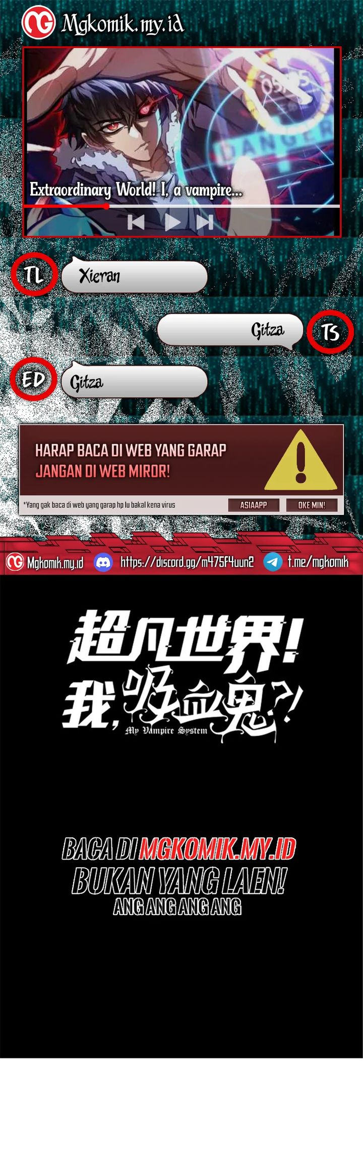 Extraordinary World?! Me… A Vampire?! Chapter 03 Bahasa Indonesia