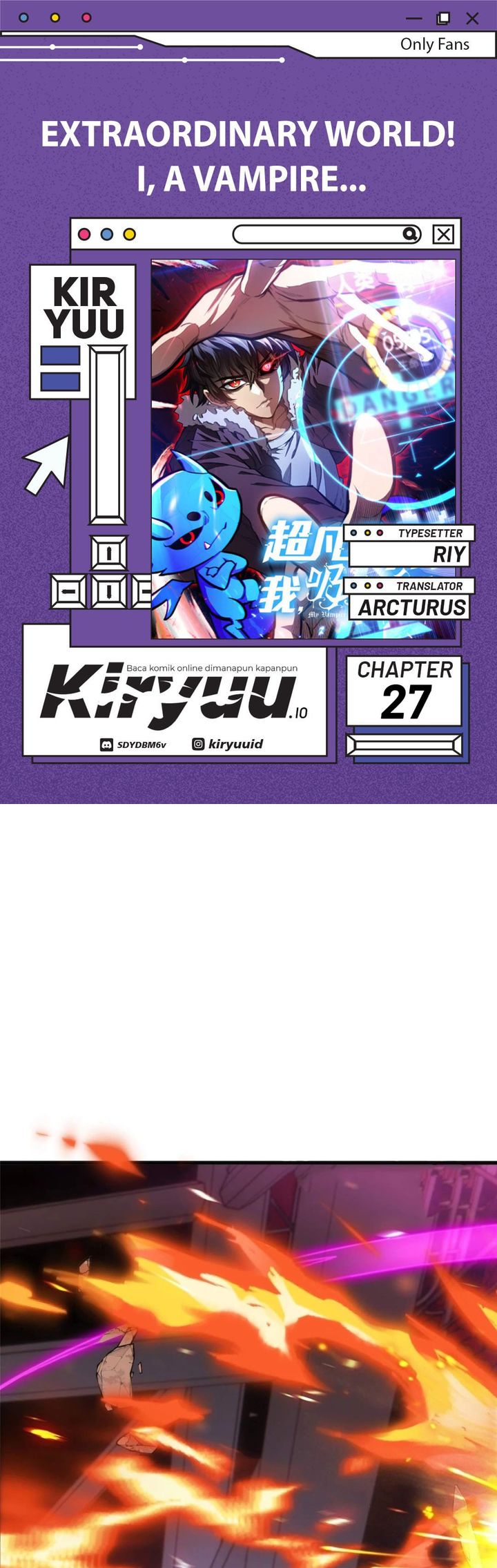 Extraordinary World?! Me… A Vampire?! Chapter 27 Bahasa Indonesia