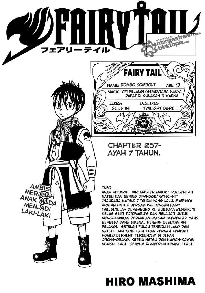 Fairy Tail Chapter 257 Bahasa Indonesia