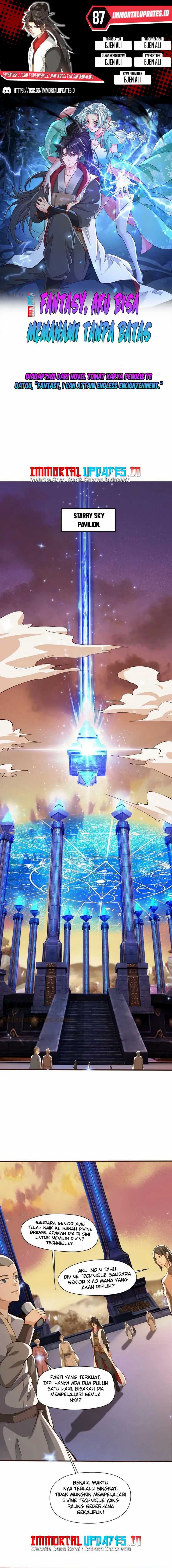 Fantasy: I Can Experience Limitless Enlightenment chapter 87