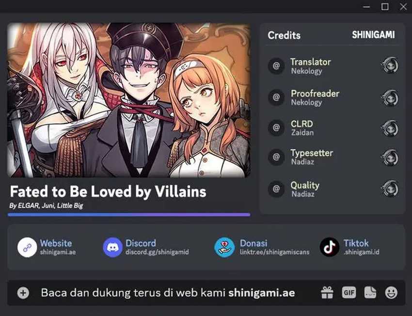 Fated To Be Loved By Villains Chapter 14 Bahasa Indonesia